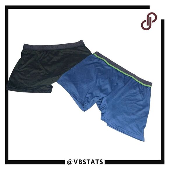 Spyder Men's Pair Of 2 Pull On Boxer Brief Army Green Blue Size XL - Picture 2 of 5